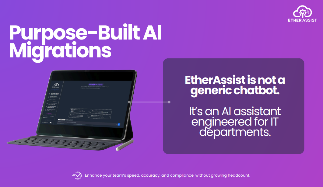 EtherAssist on a laptop