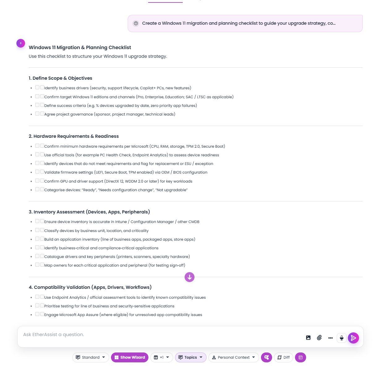 Windows 11 upgrade checklist