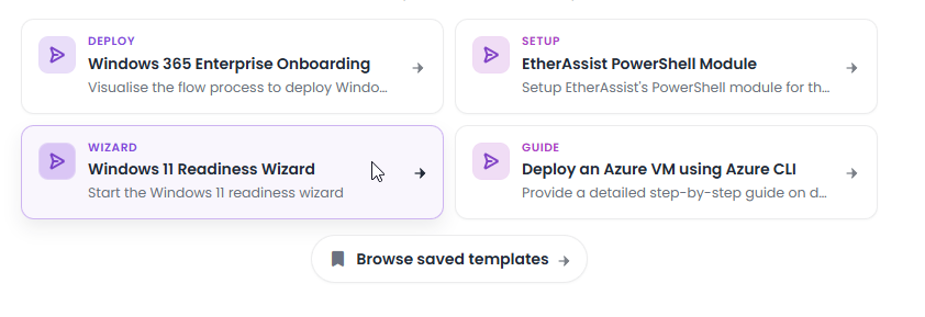 Windows 11 Readiness Wizard option on main menu