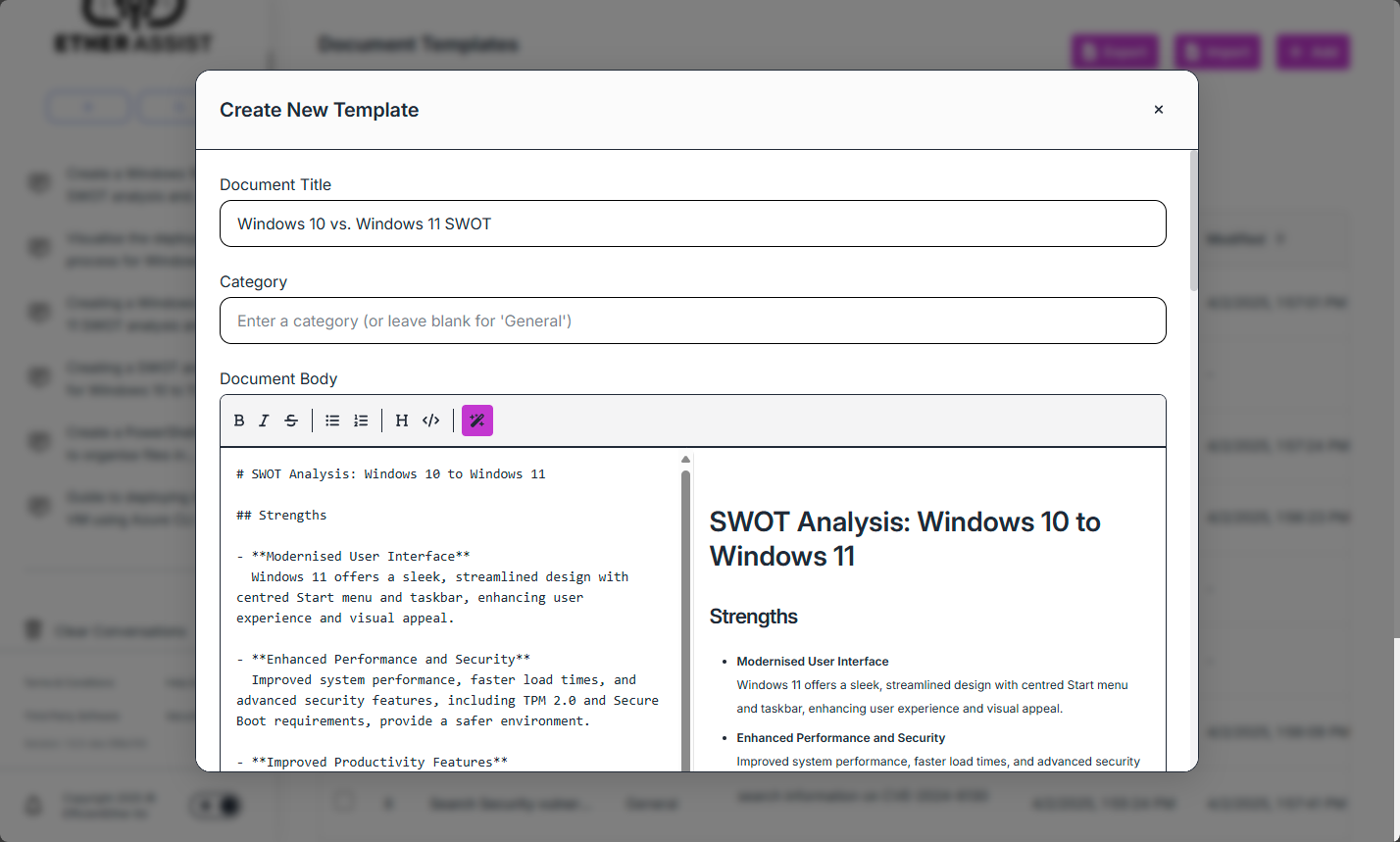 Windows 11 migration templates